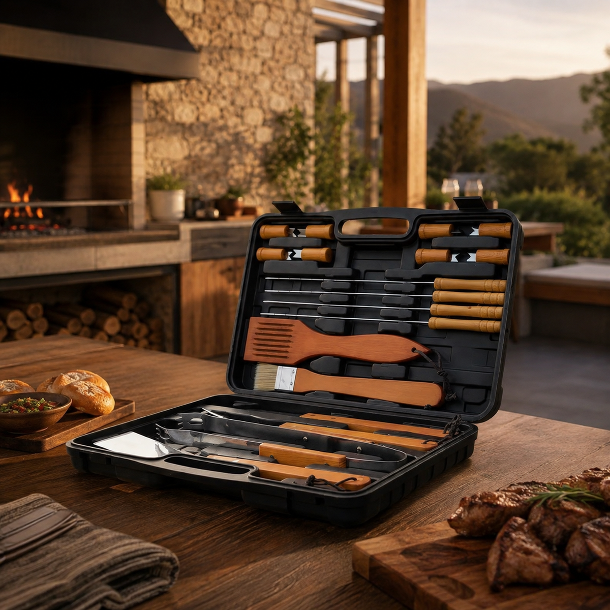 Set Parrillero Asado 18 Piezas | Especial Fiestas Patrias