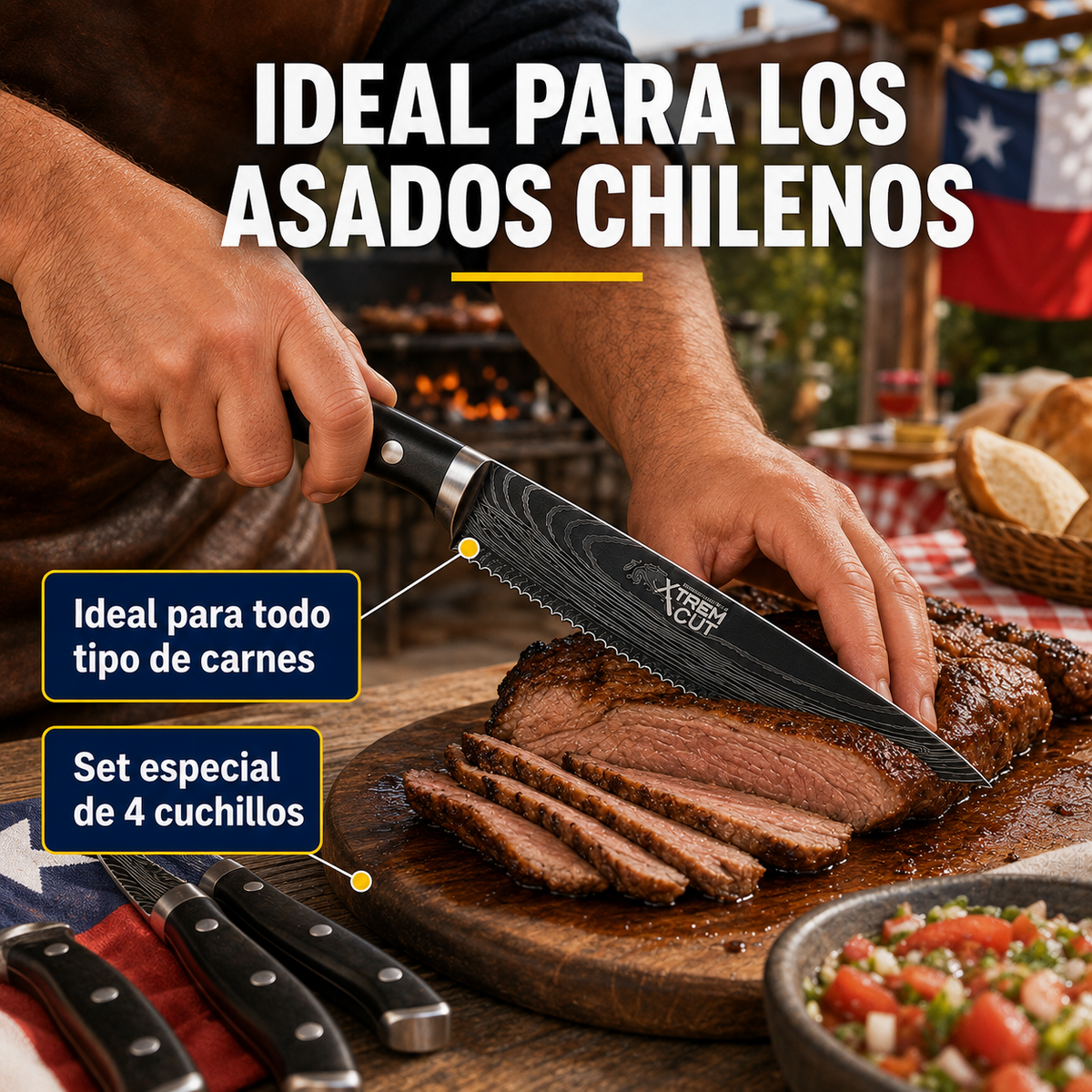 Xtrem Cut™ | Set de Cuchillos Edición Maestro Asador
