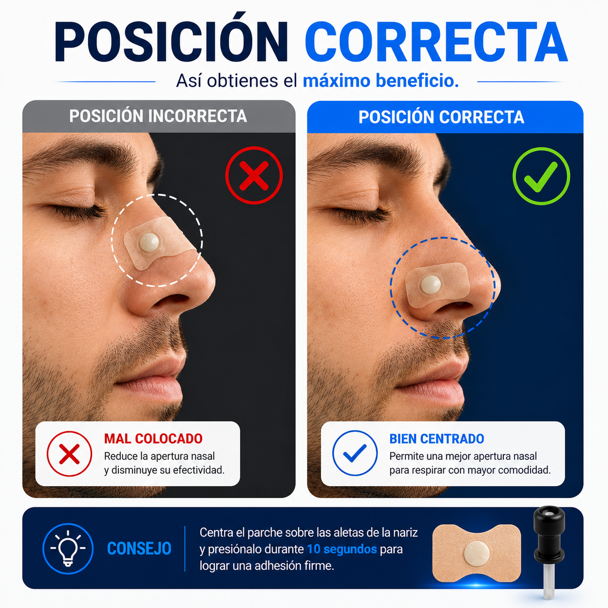 AeroSleep™ | Dilatador Nasal Anti-Ronquidos (30 Imanes)