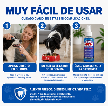 Spray Bucal para Mascotas OralPet™ | Aliento Fresco