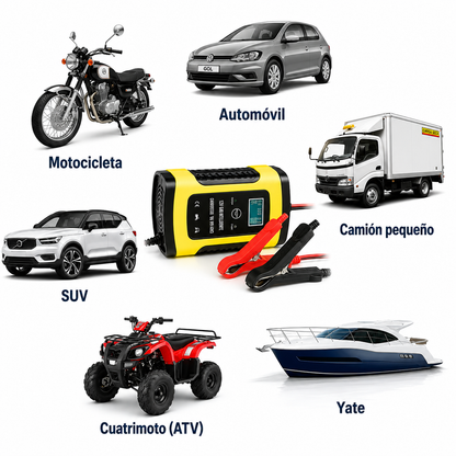 PulseCharge™ | Cargador y Reparador de Baterías Inteligente 12v