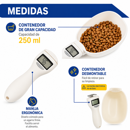 PrecisionPet™ | Cuchara Báscula Inteligente para Mascotas