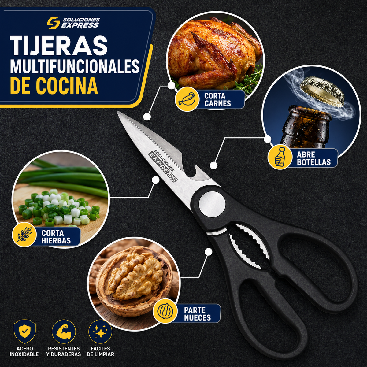 Set de Cuchillos Antiadherentes PRO | Especial Fiestas Patrias