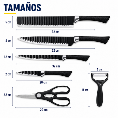 Set de Cuchillos Antiadherentes PRO | Especial Fiestas Patrias